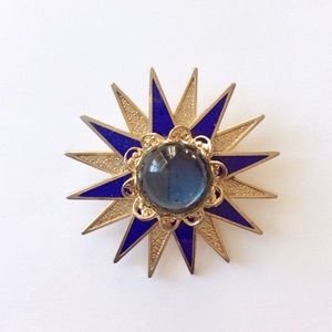 Vintage Starburst Brooch